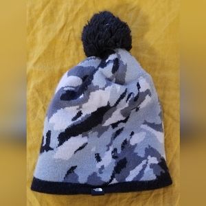 🌸2 for $10🌸 Camo North Face Beanie with Pom-Pom